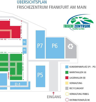 Lageplan im Grossmarkt Frankfurt
